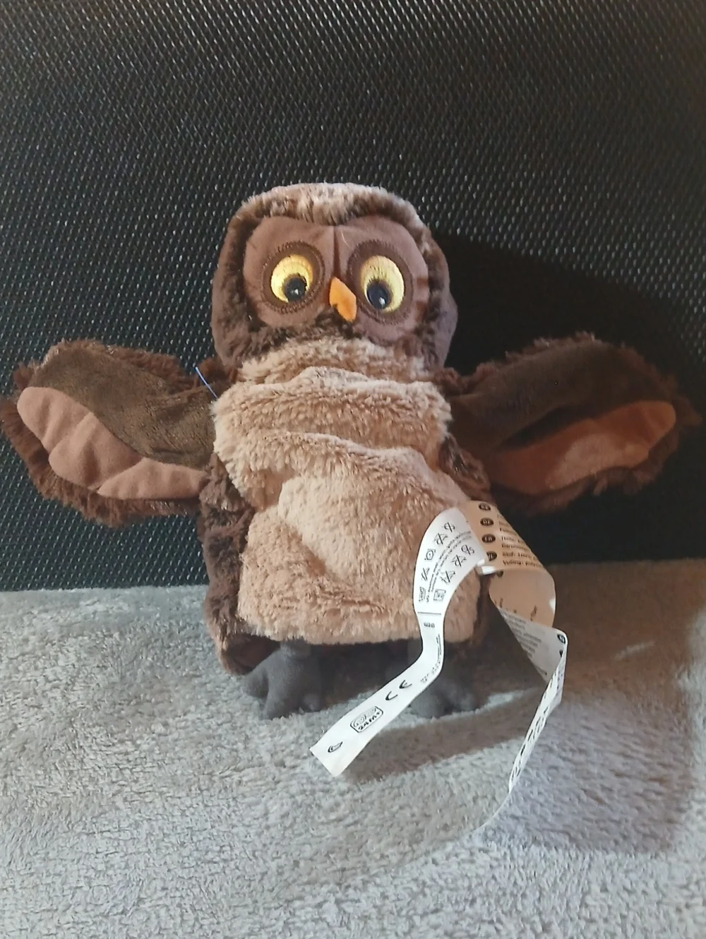 Brown Plush Owl Bird Toy - Soft Pet-Friendly Puppet